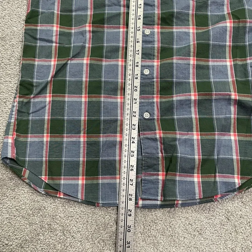 J.Crew Mercantile Slim Fit Flannel Shirt Mens Medium Multi Plaid Long Sleeve Top